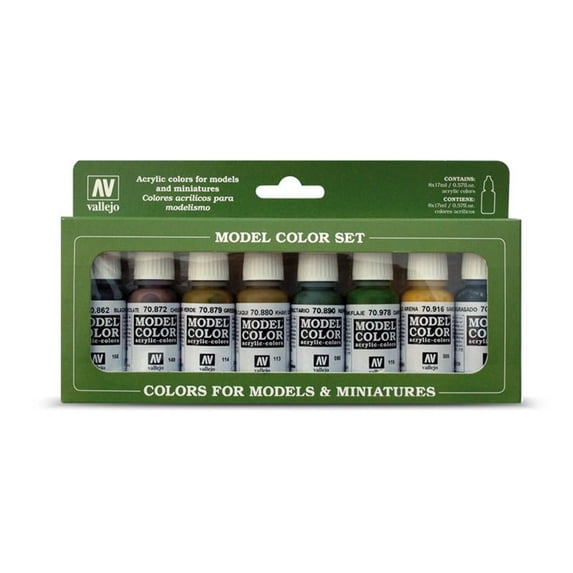 Vallejo Panzer Colors Paint Set #8, 17ml