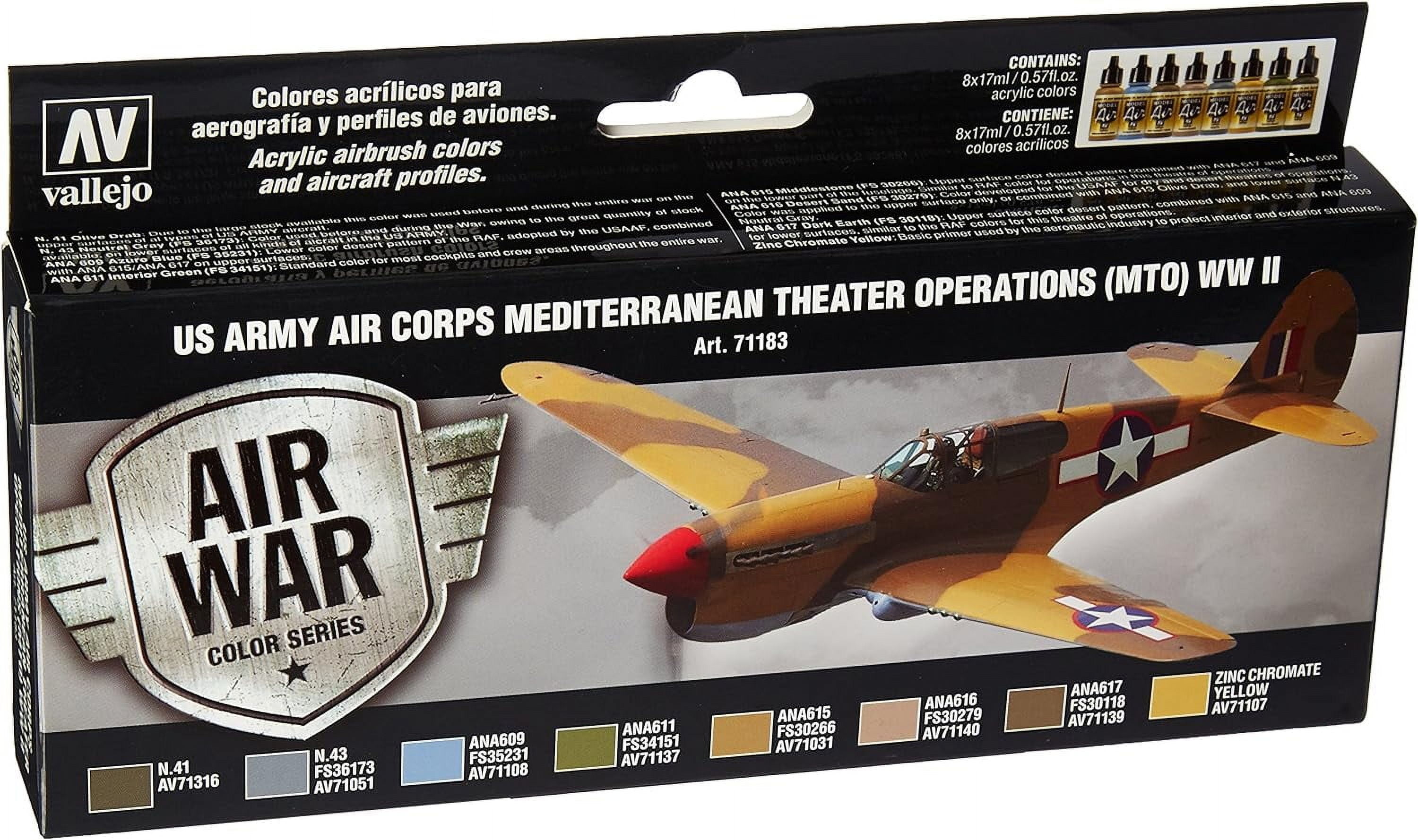 Vallejo Us Army Air Corps Mediterranean Theater Operations WWII Paint