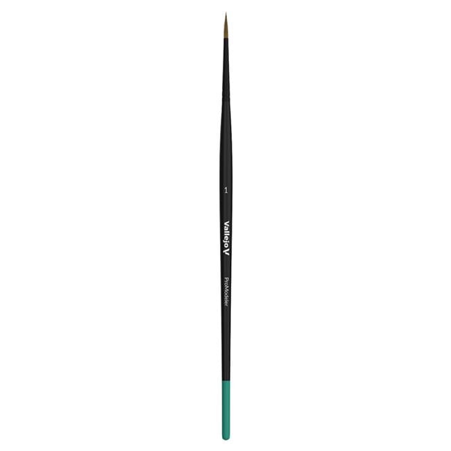Vallejo VJPB01001 No.1 Pro Modeler Natural Hair Round Paint Brush