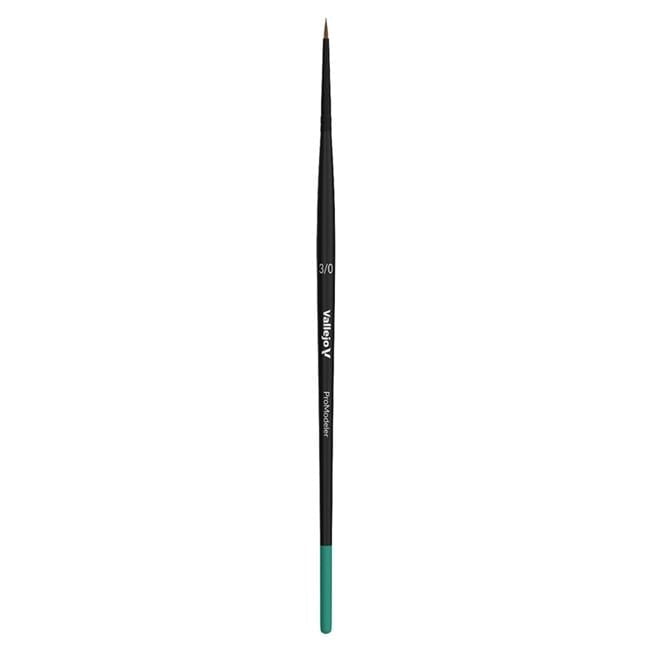 Vallejo VJPB01030 No.3-0 Pro Modeler Natural Hair Round Paint Brush