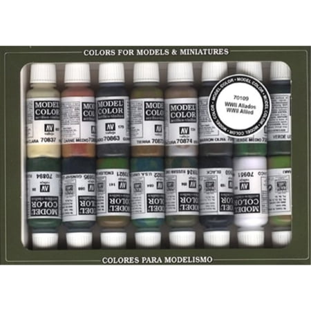 Vallejo WWII Allied Forces Paint Set #9, 17ml