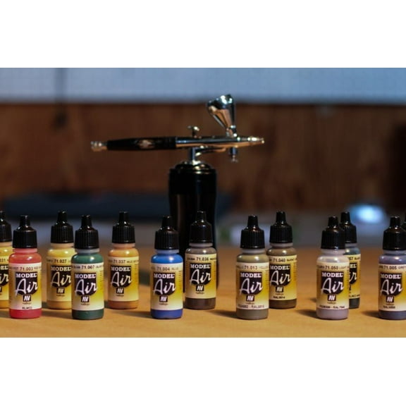 Vallejo WWII Allied Model Air Acrylic Paint Set 17 ml (Pack of 16) - 71.180