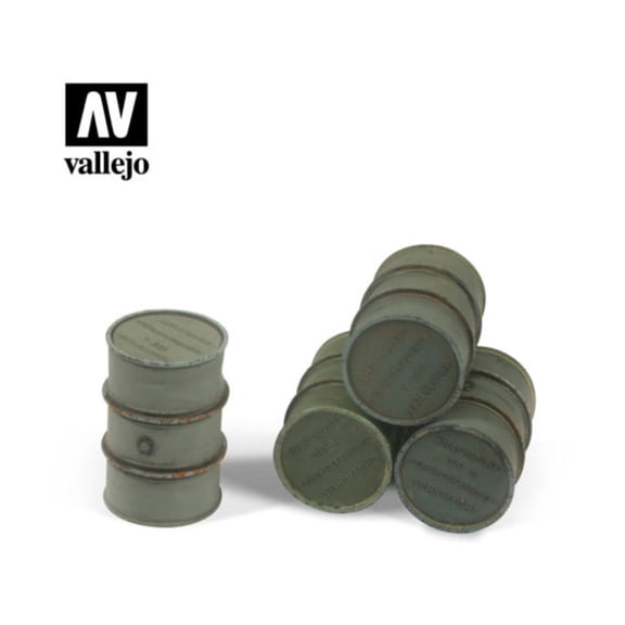 Vallejo Wehrmacht Fuel Drums New