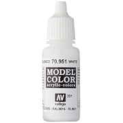 Vallejo White Model Color 2 Paint, 17ml