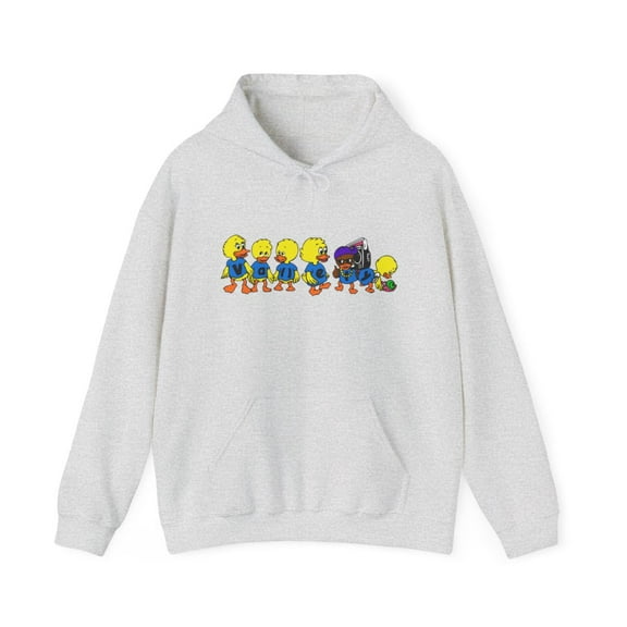 Vallely Classic Duck Skateboarding Classic 90s Hoodie Design - L / Ash
