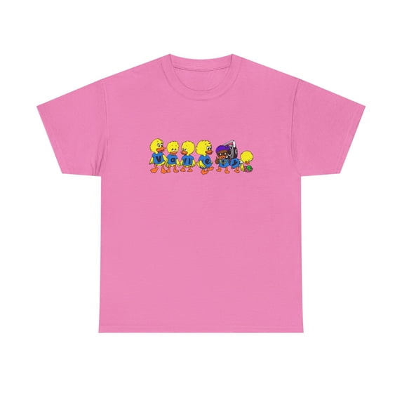 Vallely Classic Duck Skateboarding Classic 90s T Shirt Tee Print - Azalea / 5XL