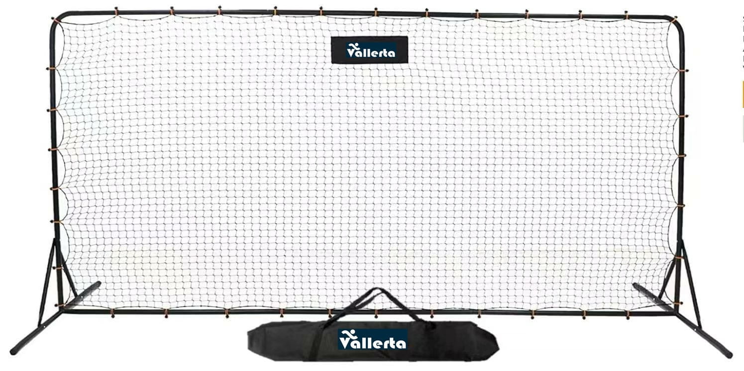 Vallerta 12 x 6 Ft. Portable Training Re-bounder & Practice Aid with Carry Bag