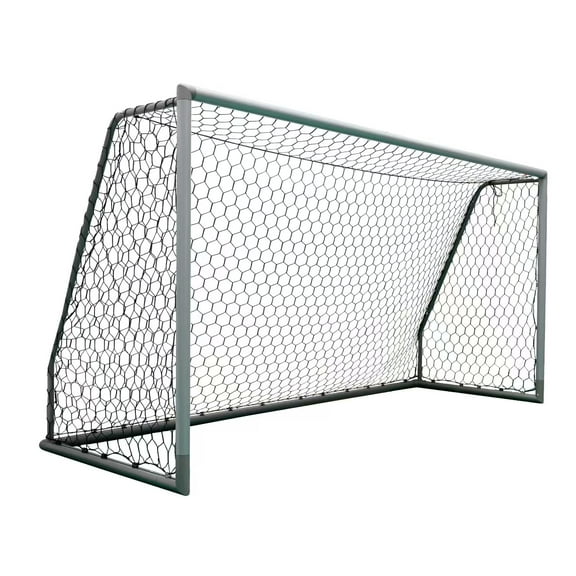 Vallerta 24 x 8 FT 66mm Heavy Duty Aluminum Frame Soccer Goal with Premium Net, All Season, Rust Proof