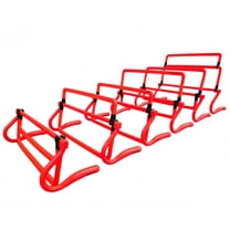 Vallerta Adjustable Agility Training Hurdles, 4 Height Speed & Jump Hurdles, Portable Sports Equipment for Soccer, Football, Basketball, Kids & Athletes (6)