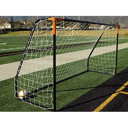 Vallerta Match 12' x 6' Backyard Soccer Goal with Steel Frame and Weatherproof Net
