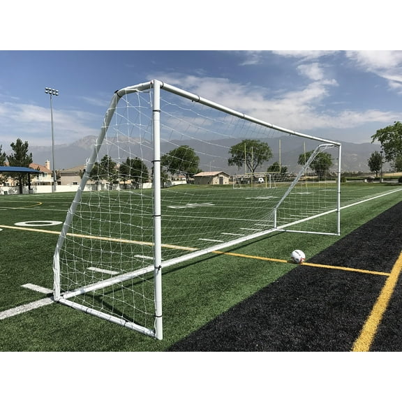 Vallerta Premier 2" Diameter Powder Coated Steel Framed Official Regulation Soccer Goal