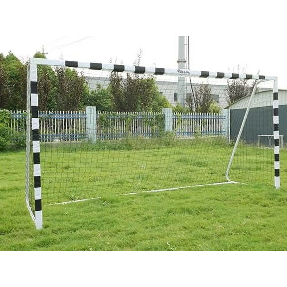 Vallerta Signature Series 10x5 Ft. Steel Frame Soccer Goal with Checkered Frame