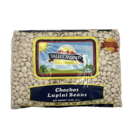 Valles Andinos Chochos Lupini Beans (397g 2 Pack) - Imported from Ecuador
