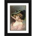 thumbnail image 1 of Vallet-Bisson, Frederick 13x18 Black Ornate Wood Framed with Double Matting Museum Art Print Titled - Bonnet, 1 of 4