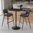 thumbnail image 1 of Valleta Bar Table Black Bar Table, Modern Style, Faux Wood MDF square shape tabletop, Steel, Indoor Bar, 1 of 2