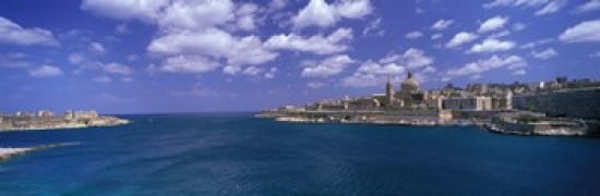 Valletta Malta Canvas Art - Panoramic Images (36 x 12)