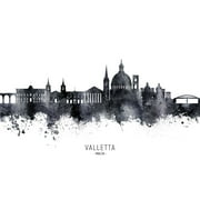 Valletta Malta Skyline Poster Print - Michael Tompsett (36 x 24)