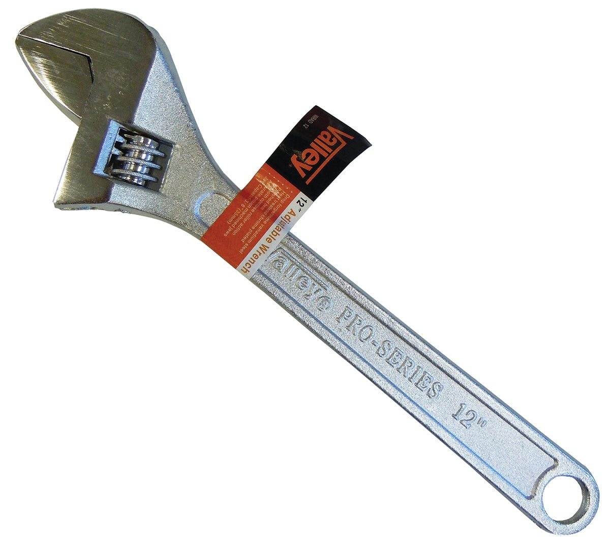 Valley 12" Adjustable Wrench, 1-3/8" Jaw Capacity