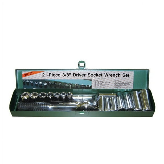 Valley 21 Pc. 3/8" Dr. Socket Set, CR-V (SAE)