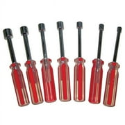 7 Piece Cheap SAE Hand Handle Nut Driver Nutdriver Runner Socket Tool Set Kit
