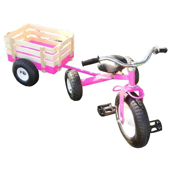 Valley Adjustable Frame Unisex Kids Tricycle, Pink