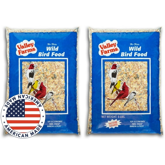 Valley Farms Hi-Flite Economy Blend Wild Bird Food, 5 LBS 2-Pack (8 LBS Total)