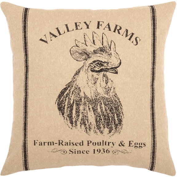 Valley Farms Rooster Pillow Cover 16x16