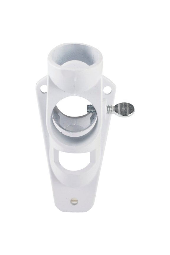 Forge 60752 1" White Cast Aluminum Flag Pole Bracket