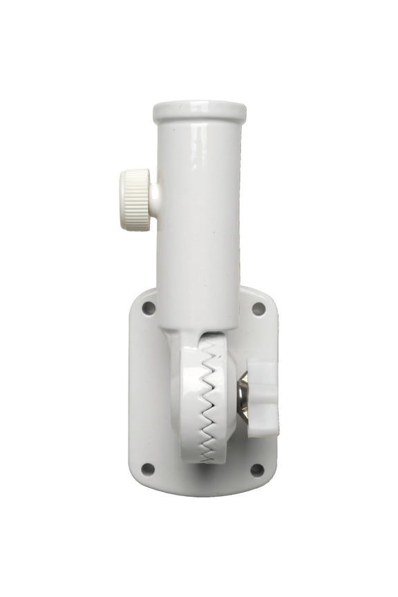 Adjustable Flagpole Bracket 60754 - Aluminum, White Powder Coated - Each