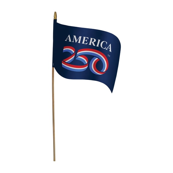 Valley Forge America 250 Stick Flag Display - Pack of 10