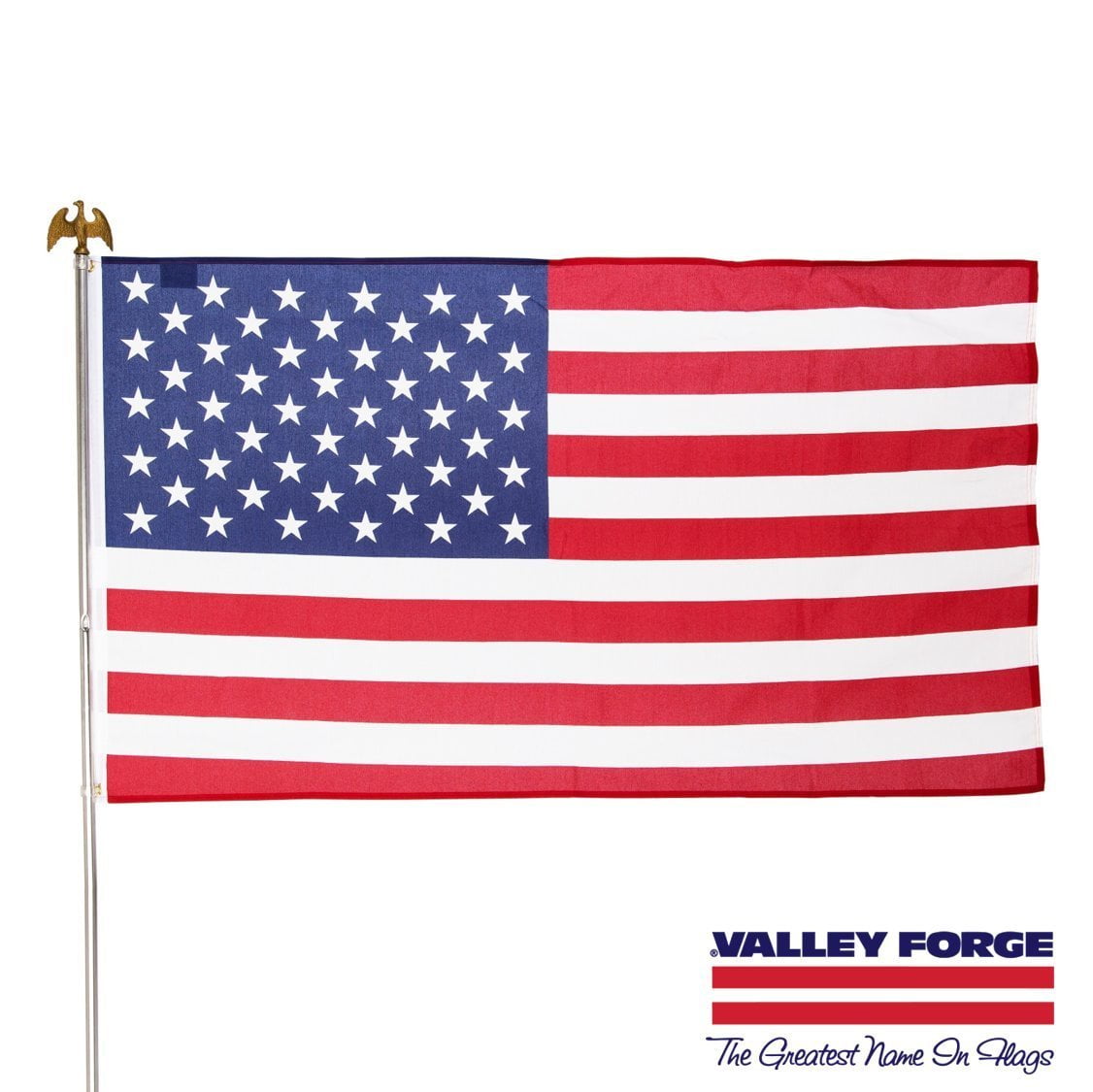 Valley Forge 3'x5' Multicolored Sewn Nylon American Flag