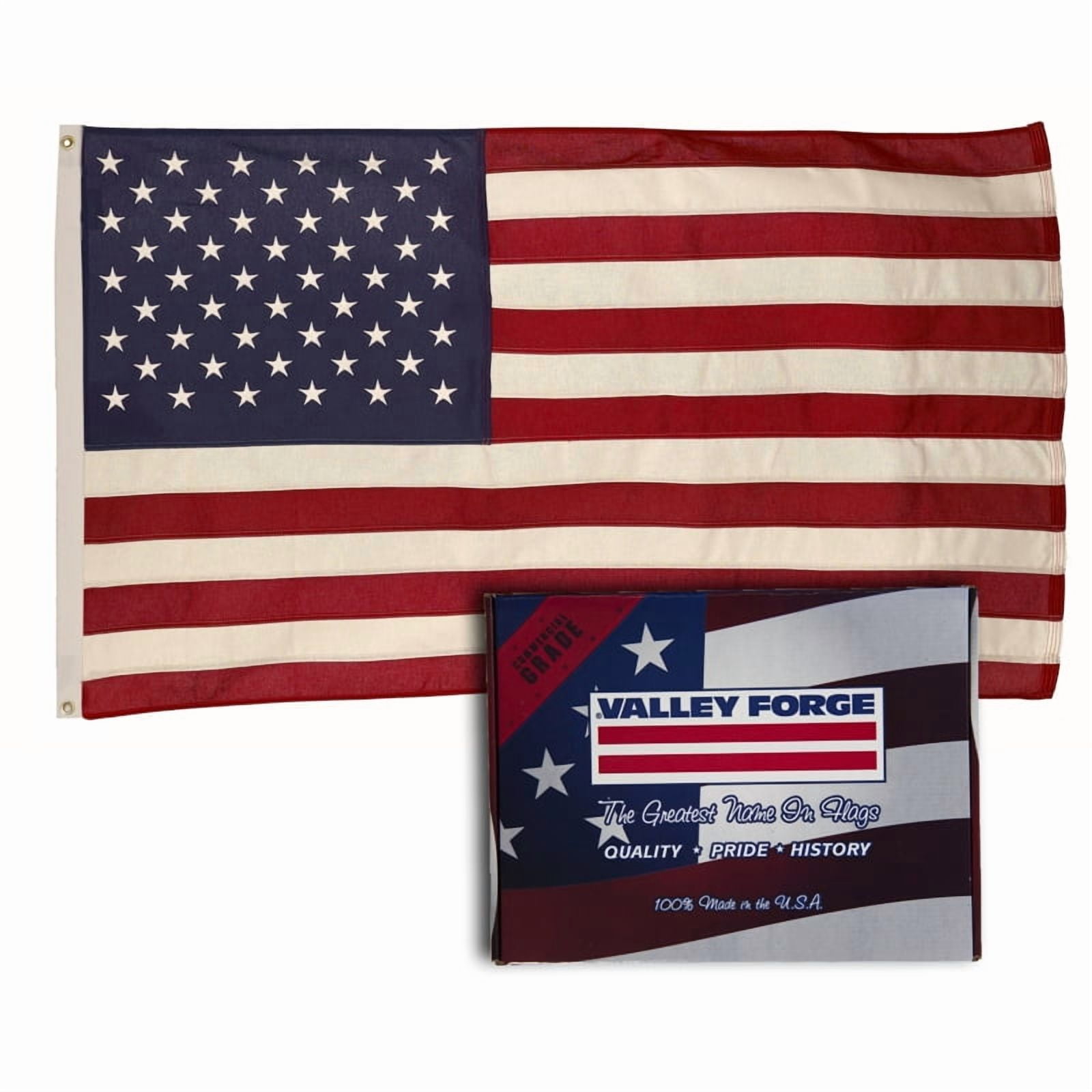 American Flag 4ft x 6ft Cotton Best Brand by Valley Forge