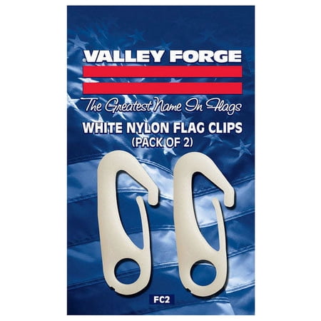 Valley Forge FC2 Nylon Flag Clip, Pack 2, Pack of 12