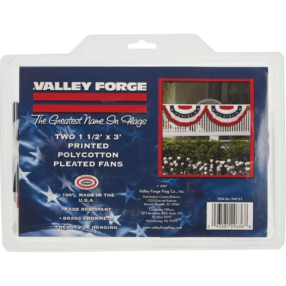 Valley Forge Fan Flag Bunting - Pack of 8