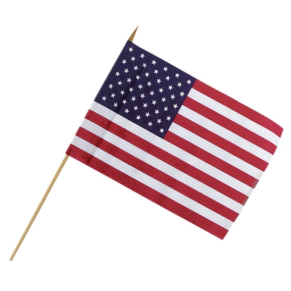 Valley Forge Flag 48 Piece Display 12in. X 18in. US Stick Flags USE12D - Pack of 48