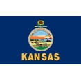 thumbnail image 1 of Valley Forge Flag 5-Foot by 8-Foot Nylon Kansas State Flag with Canvas Header and Grommets, 1 of 1
