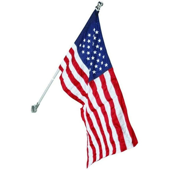 Valley Forge Flag 99060 Nylon American Flag Kit, 2.5'x4' Embroirdered Set