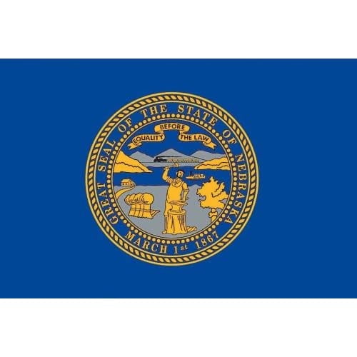 Valley Forge Flag Made in America 3' x 5' Nylon Nebraska State Flag