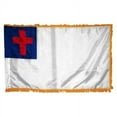 thumbnail image 1 of Valley Forge Flag Perma-Nyl 5'x8' Nylon Indoor Christian Flag With A Pole Hem And Gold Fringe, 1 of 2