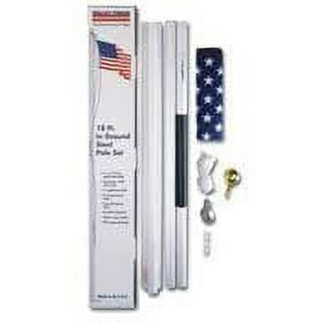 Valley Flag Pole Kit With Us Flag 3' X 5' Steel United States