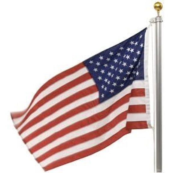 Valley Forge U.S. Flag Set - Nylon - 3' x 5', Multicolor