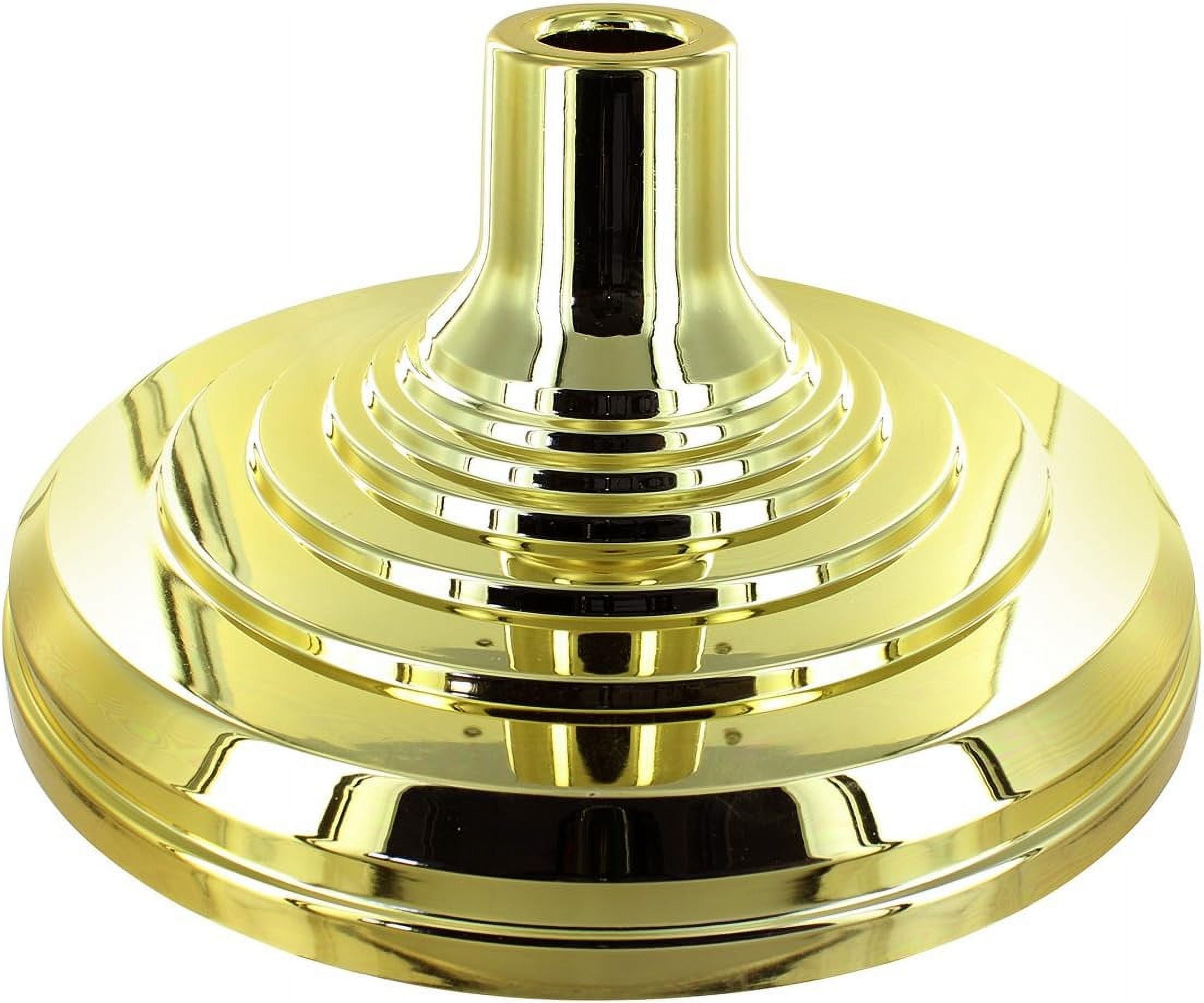 Super Tough Floor Stand Base for Indoor Flagpole - Metallic Gold | Durable ABS Plastic | Fits 1" to 1 1/4" Poles | Unweighted with Fillable Design | Easy Assembly with Elegant Gold Finish