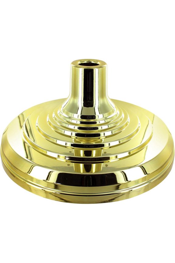 Floor Stand Base for Indoor Flagpole - Metallic Gold | Durable ABS Plastic | Fits 1" to 1 1/4" Poles | Unweighted with Fillable Design | Easy Assembly with Elegant Gold Finish