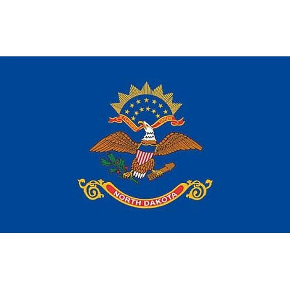 Valley Forge North Dakota Flag 2x3 Foot Spectramax Nylon