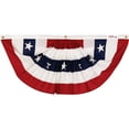 thumbnail image 1 of Valley Forge Pleated Fan Flag Striped Outdoor - 3' x 6' Cotton, Red White Blue — Residential Use, Standard Application, 1 of 1