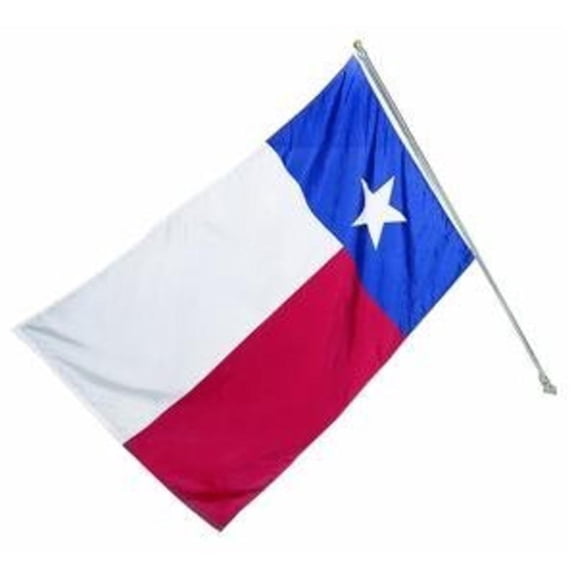 Valley Forge Texas Flag Kit - Outdoor Flag, Polyester, Holiday Theme - 36 in. H x 60 in. W
