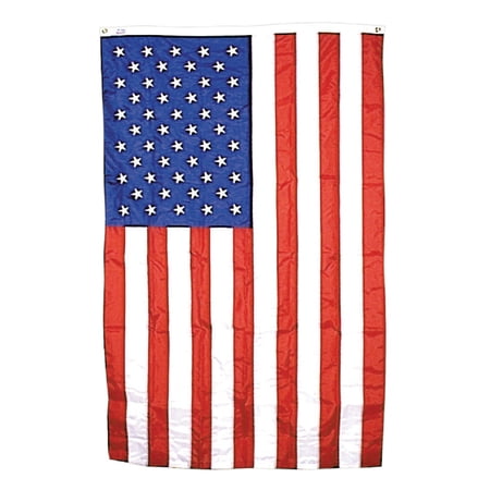 Valley Forge American Flag US4PN Outdoor Flag - Weatherproof Nylon - 4' x 6', Red/White/Blue — Residential Use, Standard Application
