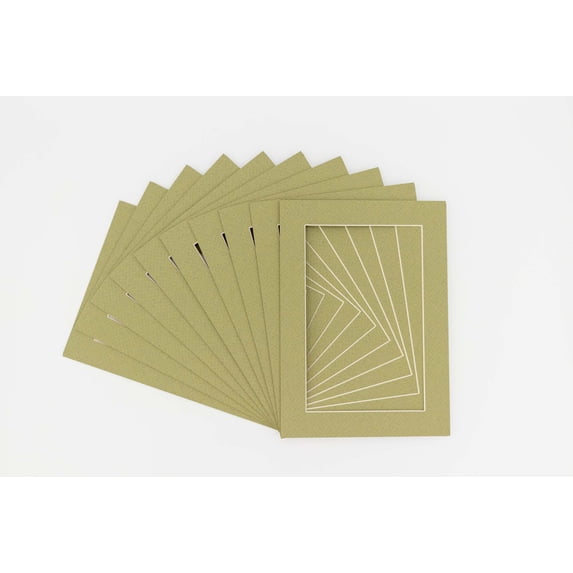 Valley Green Acid Free 16x20 Picture Frame Mats with White Core Bevel Cut for 11x14 Pictures - Fits