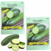 Valley Greene 750mg Cucumber Marketmore 76 Seeds 2CT