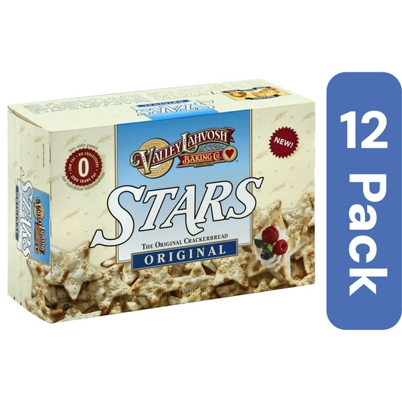 Valley Lahvosh Original Star Crackers 4.5 oz (Pack Of 12)